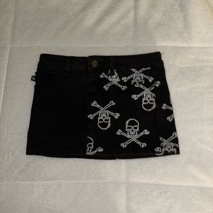 *SOLD* Royal Bones Skull Skirt Small